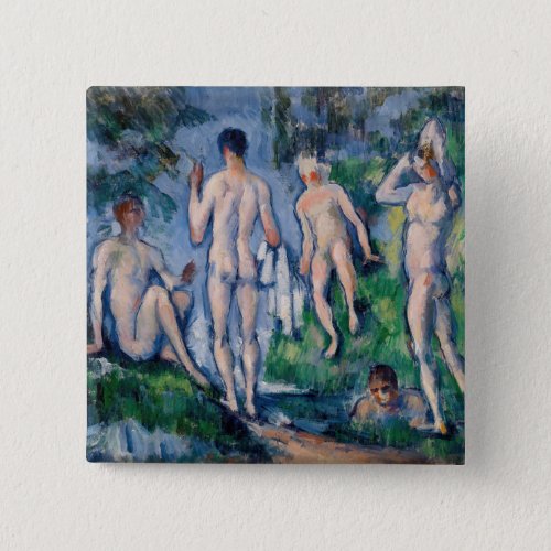 Paul Cezanne _ Group of Bathers Button
