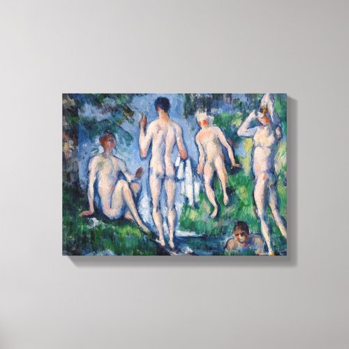 Paul Cezanne _ Group of Bathers Canvas Print