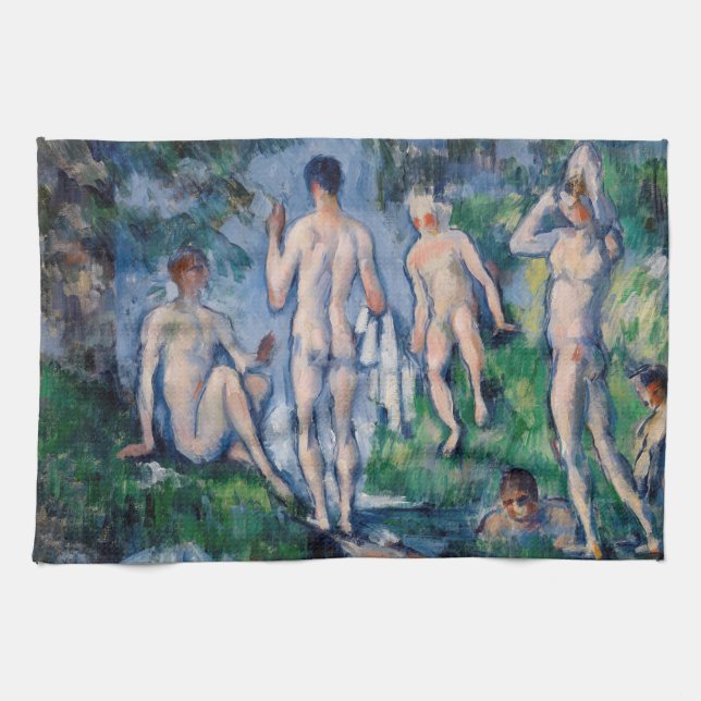 Paul Cezanne - Group of Bathers Kitchen Towel (Horizontal)
