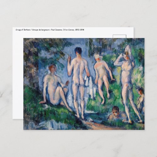 Paul Cezanne _ Group of Bathers Postcard