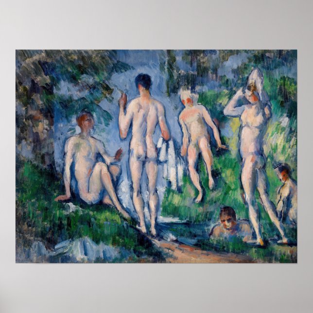 Paul Cezanne - Group of Bathers Poster (Front)