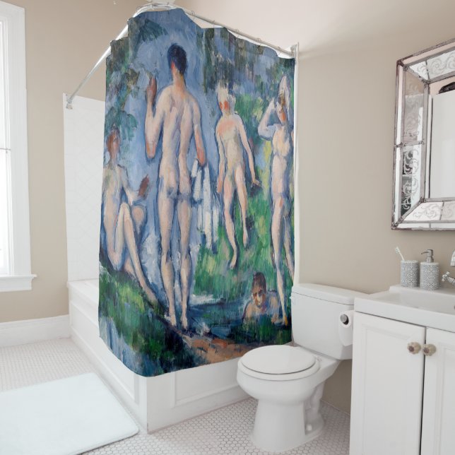 Paul Cezanne - Group of Bathers Shower Curtain (In Situ)
