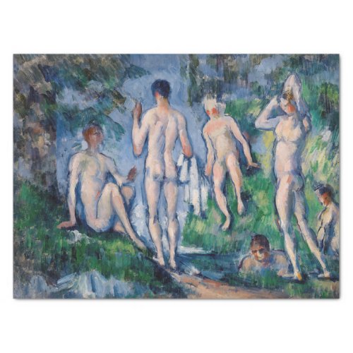 Paul Cezanne _ Group of Bathers Tissue Paper