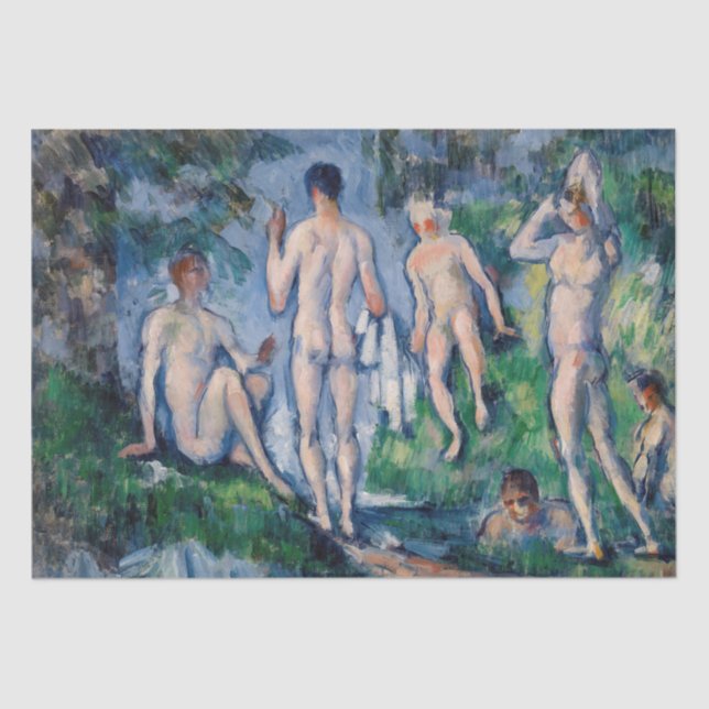 Paul Cezanne - Group of Bathers Tissue Paper (Front)