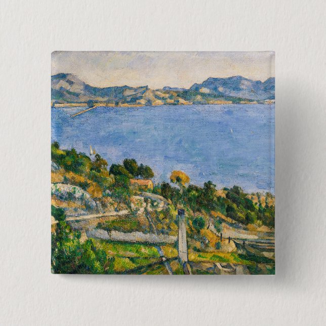 Paul Cezanne - Gulf of Marseille seen from Estaque Button (Front)