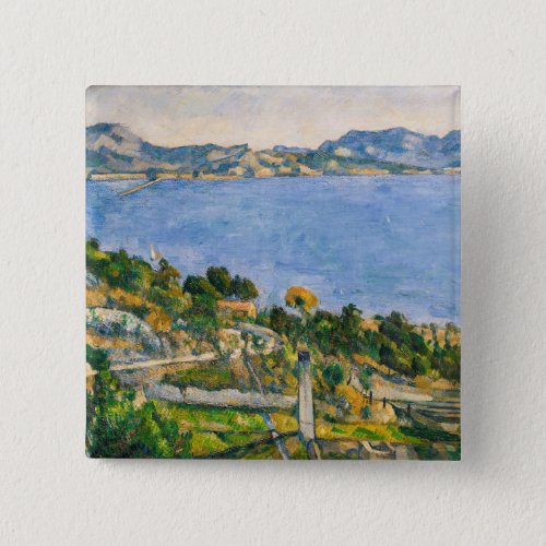 Paul Cezanne _ Gulf of Marseille seen from Estaque Button