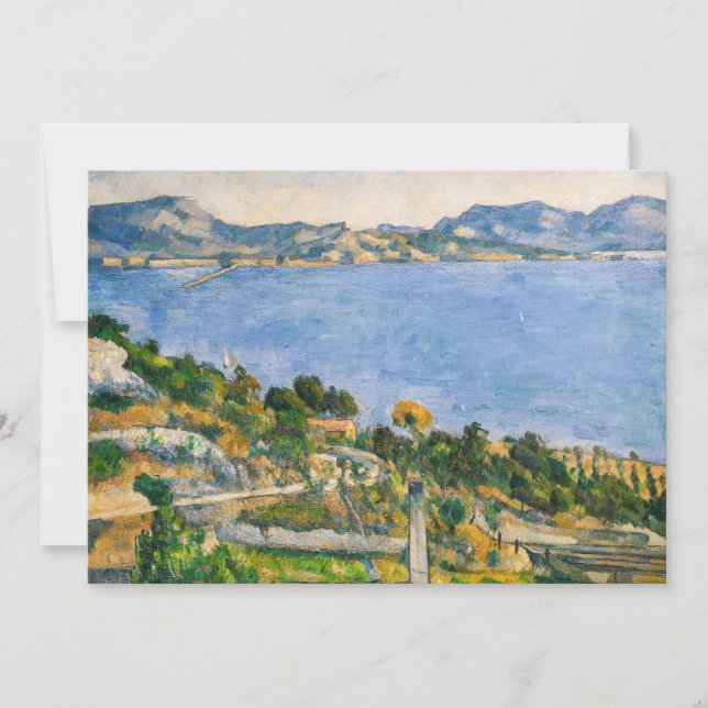 Paul Cezanne - Gulf of Marseille seen from Estaque Invitation (Front)