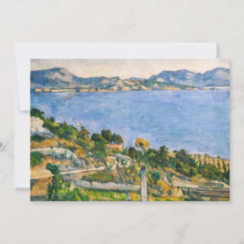 Paul Cezanne _ Gulf of Marseille seen from Estaque Invitation