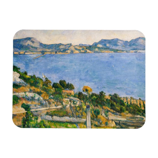 Paul Cezanne - Gulf of Marseille seen from Estaque Magnet (Horizontal)