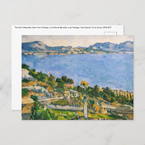 Paul Cezanne _ Gulf of Marseille seen from Estaque Postcard