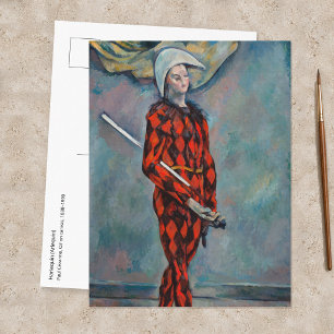 Paul Cezanne - Harlequin Postcard