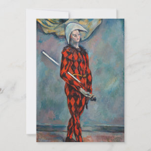 Paul Cezanne - Harlequin Thank You Card