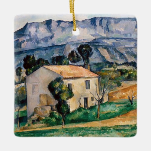 Paul Cezanne _ House in Provence Ceramic Ornament