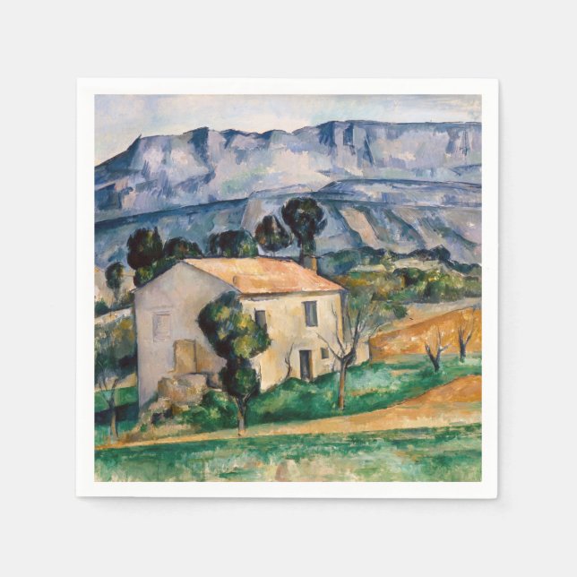 Paul Cezanne - House in Provence Napkins (Front)