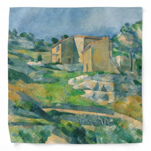 Paul Cezanne _ Houses in Provence Riaux Valley Bandana