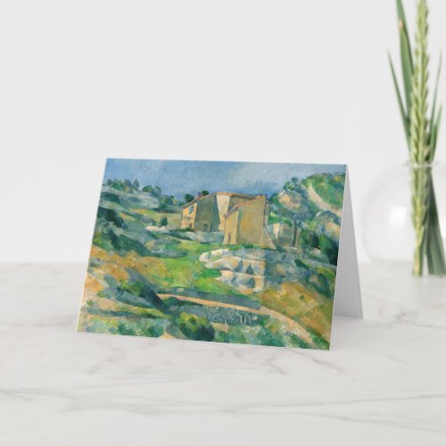 Paul Cezanne _ Houses in Provence Riaux Valley Card