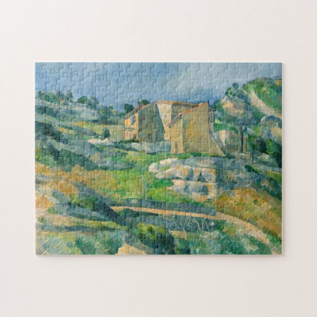 Paul Cezanne - Houses in Provence, Riaux Valley Jigsaw Puzzle (Horizontal)
