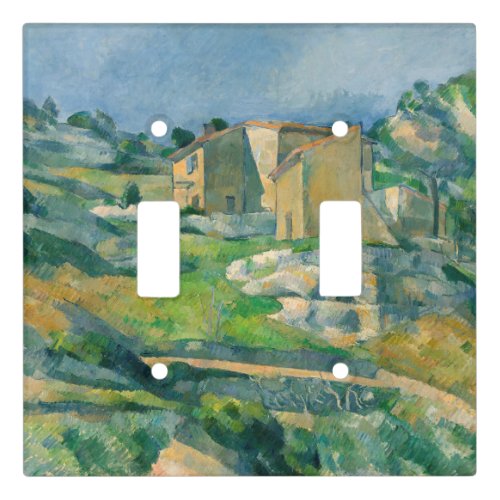 Paul Cezanne _ Houses in Provence Riaux Valley Light Switch Cover