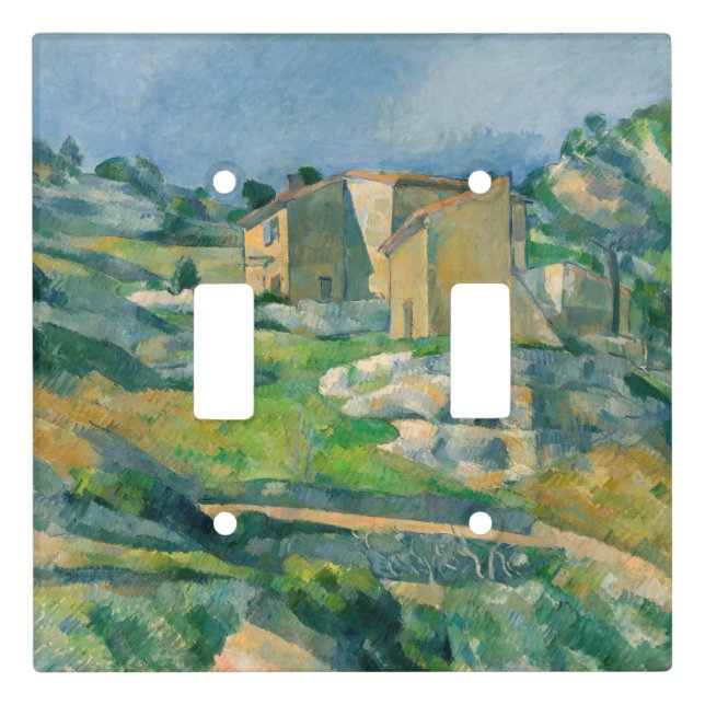Paul Cezanne - Houses in Provence, Riaux Valley Light Switch Cover (Front)