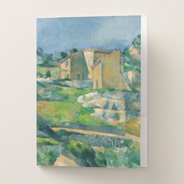 Paul Cezanne - Houses in Provence, Riaux Valley Pocket Folder (Front)