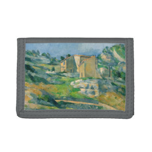 Paul Cezanne - Houses in Provence, Riaux Valley Trifold Wallet