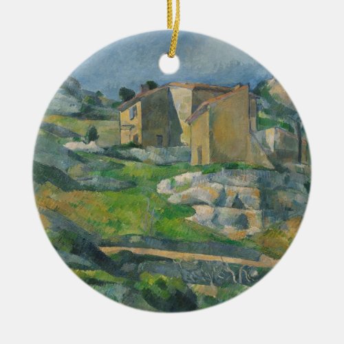 Paul Cezanne  Houses in the Provence The Riaux V Ceramic Ornament