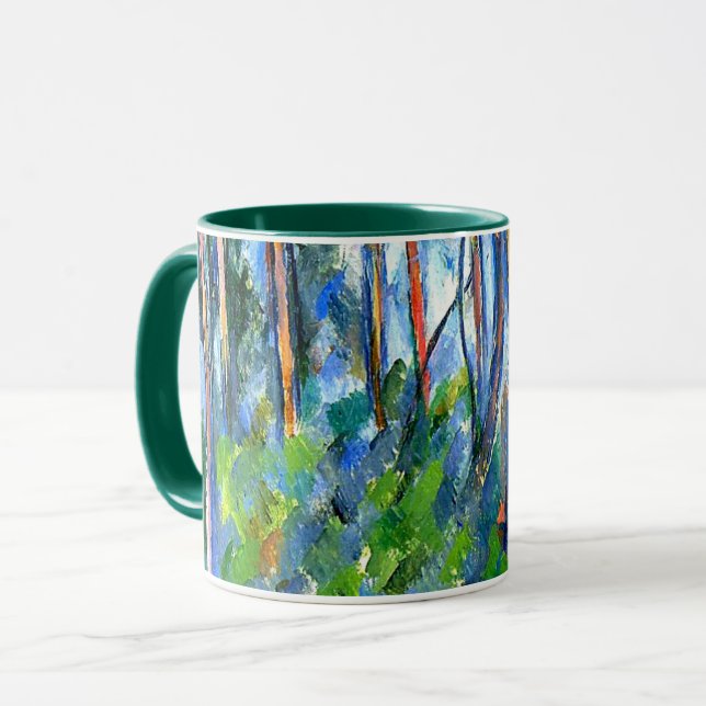 Paul Cezanne: In the Woods, painting by Cezanne Mu Mug (Front Left)