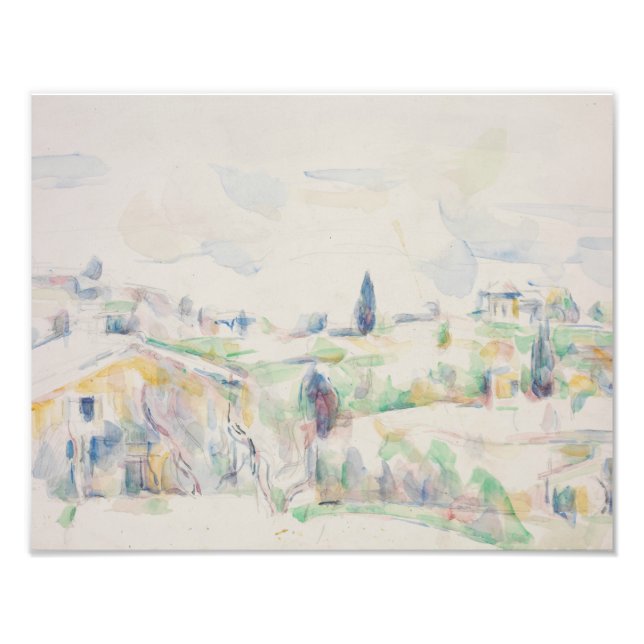 Paul Cezanne - Landscape in Provence Photo Print (Front)