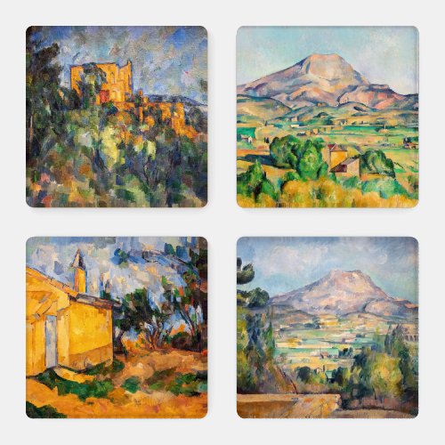 Paul Cezanne _ Landscape Masterpieces Selection Coaster Set
