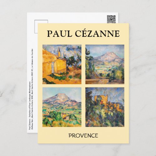 Paul Cezanne _ Landscape Masterpieces Selection Postcard