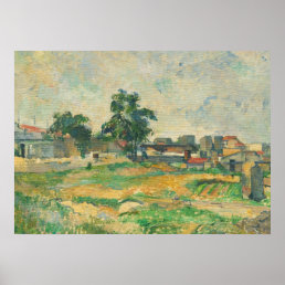 Paul Cezanne | Landscape near Paris, c. 1876 (oil  Poster