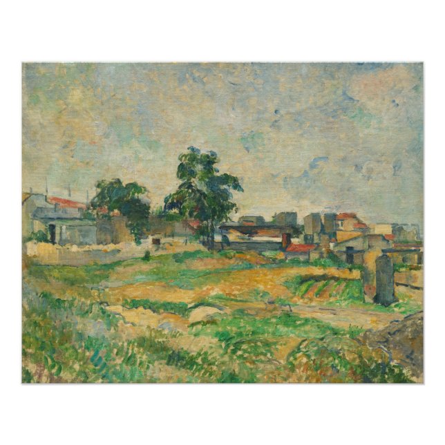 Paul Cezanne | Landscape near Paris, c. 1876 (oil  Poster (Front)