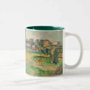 Paul Cezanne Landscape near Paris, c. 1876 (oil Two-Tone Coffee Mug