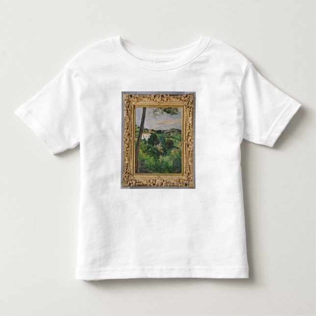 Paul Cezanne | Landscape with red roof or The pine Toddler T-shirt (Front)