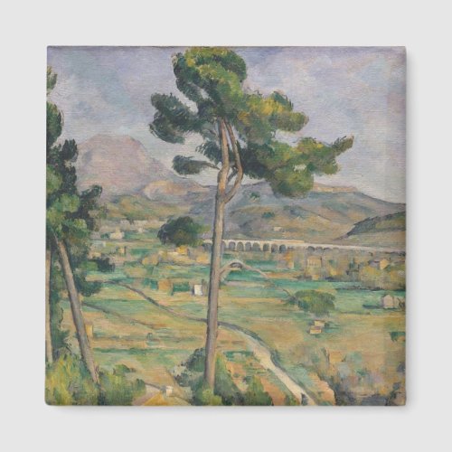 Paul Cezanne  Landscape with viaduct Magnet