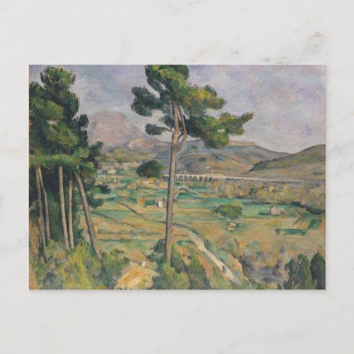 Paul Cezanne  Landscape with viaduct Postcard