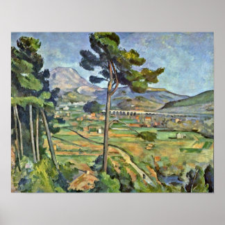 Paul Cezanne - Landscape with Viaduct Poster