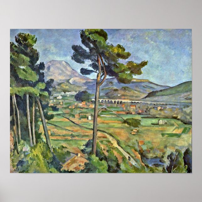 Paul Cezanne - Landscape with Viaduct Poster (Front)