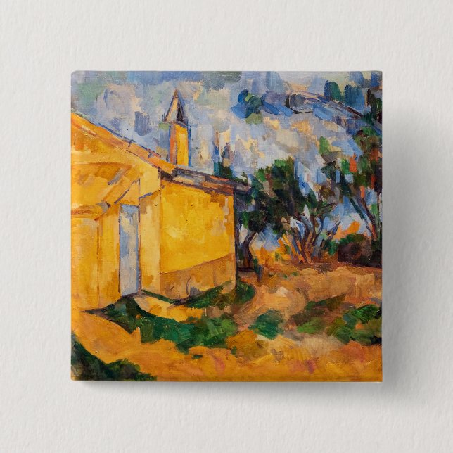 Paul Cezanne - Le Cabanon de Jourdan Button (Front)