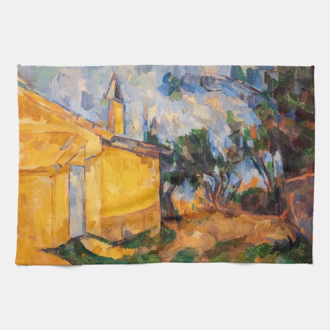 Paul Cezanne - Le Cabanon de Jourdan Kitchen Towel (Horizontal)