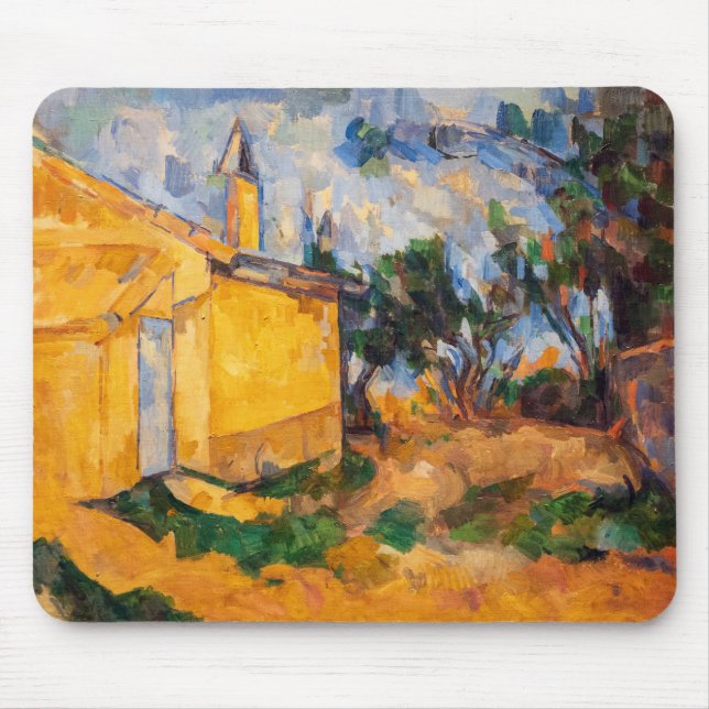 Paul Cezanne - Le Cabanon de Jourdan Mouse Pad (Front)
