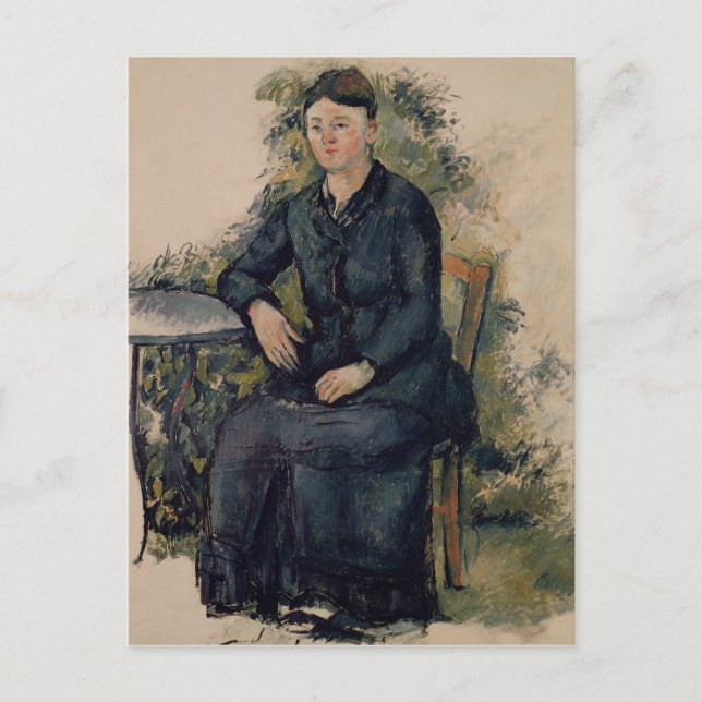 Paul Cezanne | Madame Cezanne in the Garden, 1880- Postcard (Front)
