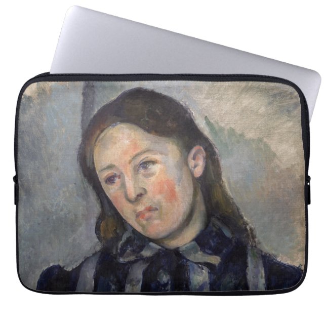 Paul Cezanne - Madame Cezanne with Loosened Hair Laptop Sleeve (Front)