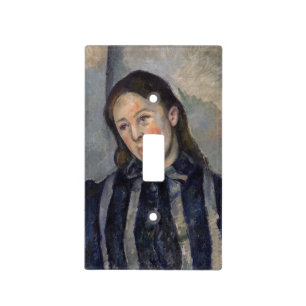 Paul Cezanne - Madame Cezanne with Loosened Hair Light Switch Cover
