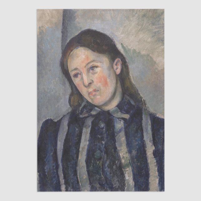 Paul Cezanne - Madame Cezanne with Loosened Hair Tissue Paper (Creator Uploaded)