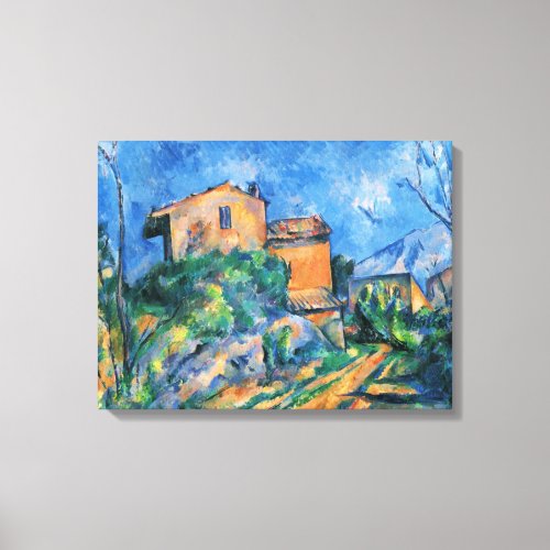 Paul Cezanne Maison Maria with a View of Chateau  Canvas Print