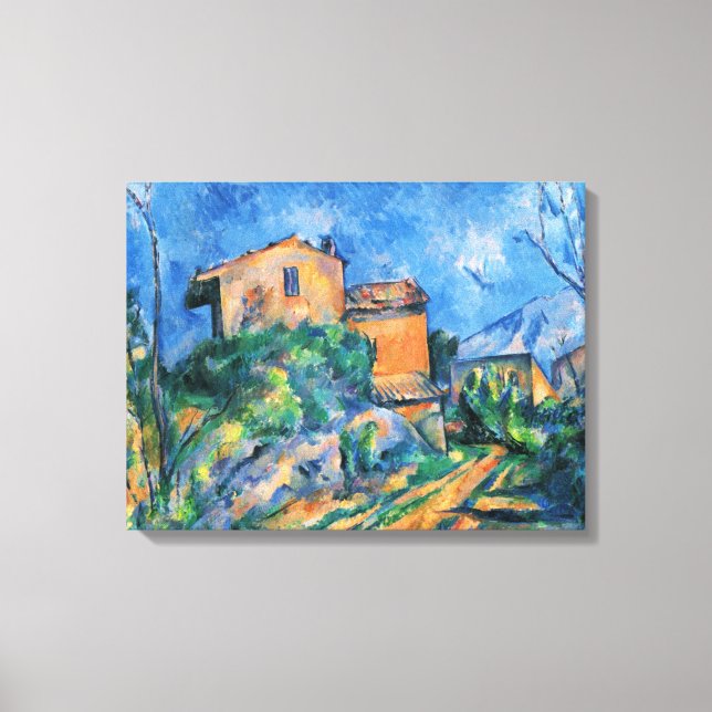Paul Cezanne "Maison Maria with a View of Chateau  Canvas Print (Front)