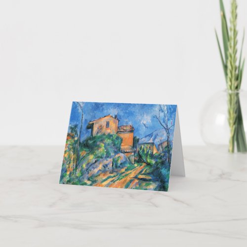 Paul Cezanne Maison Maria with a View of Chateau  Card