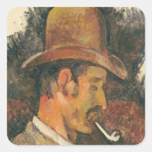 Paul Cezanne   Man in Oriental Costume, c.1635 (oi Square Sticker