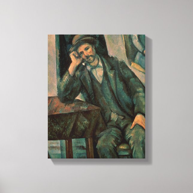 Paul Cezanne | Man Smoking a Pipe Canvas Print (Front)